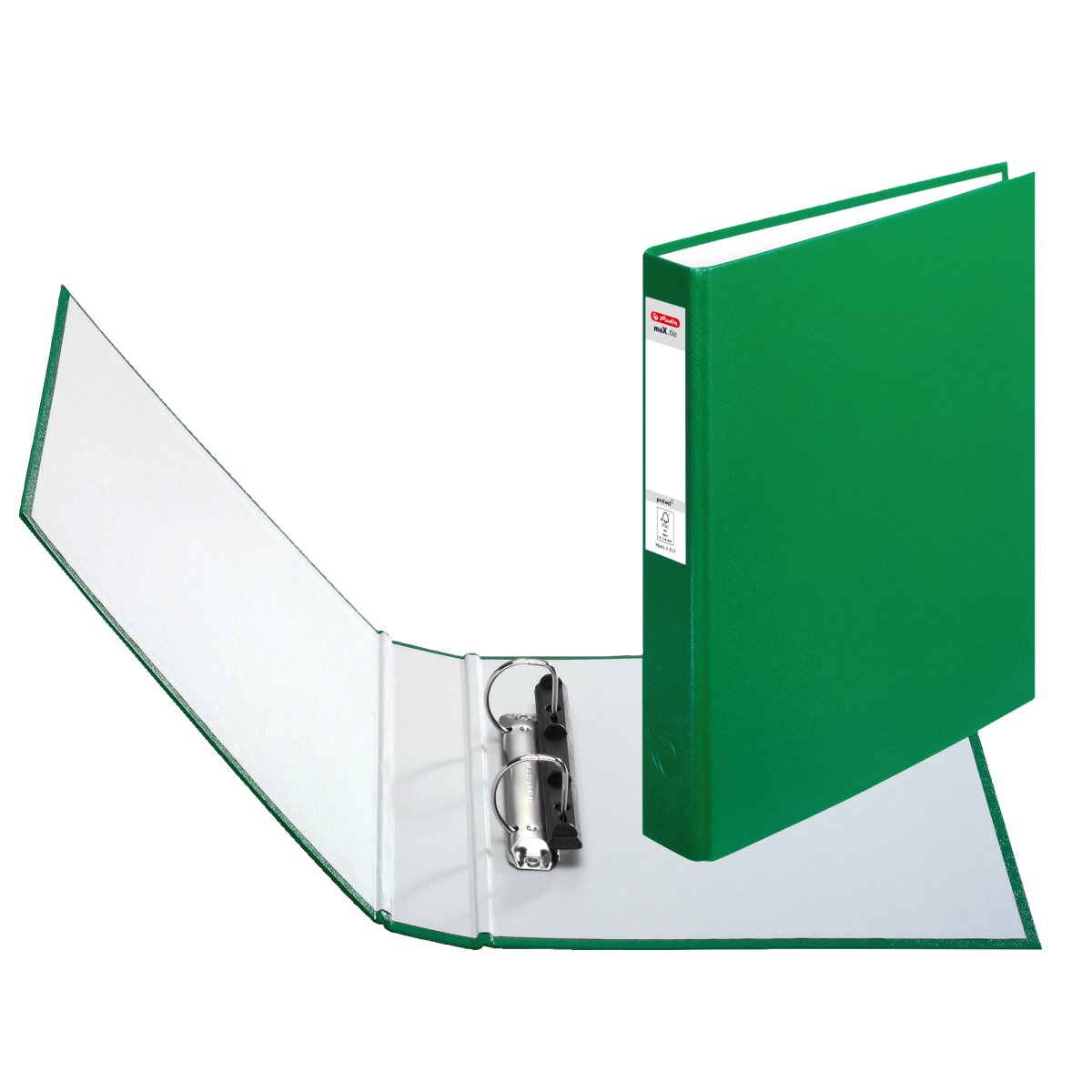 2-ring binder maX.file protect A4 blue - Herlitz