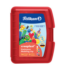 Modelling clay Creaplast for
children 198/9R red, 9 colors,
300g