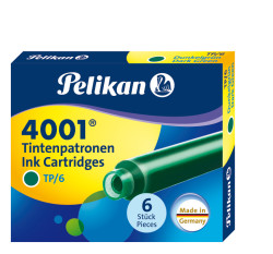 Pelikan 4001 tintapatron TP/6 db sötétzöld
