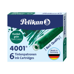 Pelikan Ink Cartridges TP/6 Ink 4001® Darkgreen
