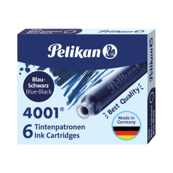 Pelikan Tintenpatronen TP/6 Tinte 4001® Blau-Schwarz