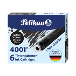Pelikan Tintenpatronen TP/6 Tinte 4001® Brillant-Schwarz
