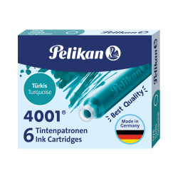 Pelikan Ink Cartridges TP/6 Ink 4001® Turquoise

