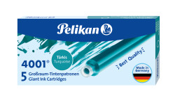 Pelikan Giant Ink Cartridges GTP/5 Ink 4001® Turquoise
