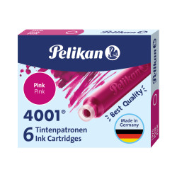 Pelikan Ink Cartridges TP/6 Ink 4001® Pink

