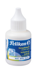 Pelikan Stempelfarbe wasserfest 30 ml Weiß