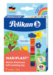 Pelikan Kinderknete Nakiplast® 7 Farben