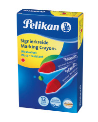 Pelikan Signierkreide für raue Untergründe Schachtel mit 12 Stück Rot