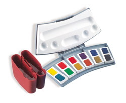 Pelikan boîte de peinture aquarelle avec 12 couleurs
