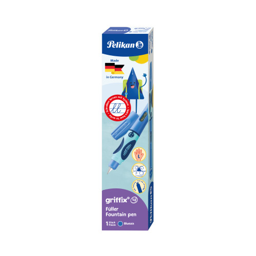 Pelikan Griffix Lovely – Penna Roller Rosa Per Bambini, Impugnatura Ergonomica, Versione Per Destrimani E Mancini