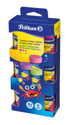 Pelikan Tempera Farben Set Neon, 6 Stück á 20 ml