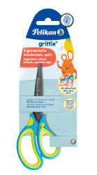 Pelikan griffix® Schulschere spitz für Rechtshänder, Neon Fresh Blue