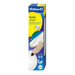 Pelikan ink roller Twist incl. ink cartridges, White Pearl suitable for both right- and lefthanders
