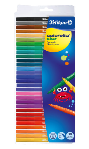 Pelikan 818087 Colorella Star C302 Bolígrafos de punta de fibra 24