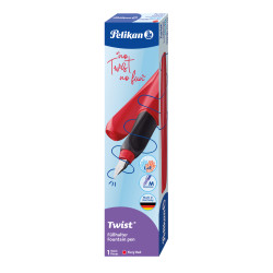Pelikan Twist® Füller für Rechts- und Linkshänder, Fiery Red, Feder M
