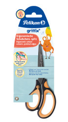 Pelikan griffix® Schulschere spitz für Linkshänder, NeonBlack