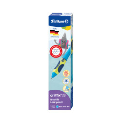 Pelikan griffix® Bleistift für Linkshänder, Neon Fresh Blue