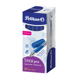Pelikan Kugelschreiber Stick pro, 1 Box mit 20 Stück in Blau