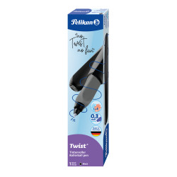 Pelikan Twist® Tintenroller für Rechts- und Linkshänder, Black