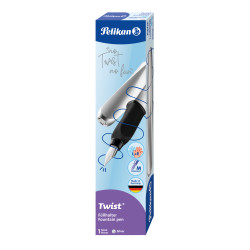 Pelikan Twist® Füller für Rechts- und Linkshänder, Silver, Feder M