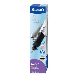 Pelikan Twist® Tintenroller für Rechts- und Linkshänder, Silver