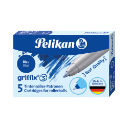 Pelikan griffix® Tintenschreiberpatrone, Blau, 5 Stück